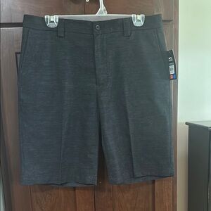 Slazwnger Golf Heathers Black Flat Front Shorts Versatile Style